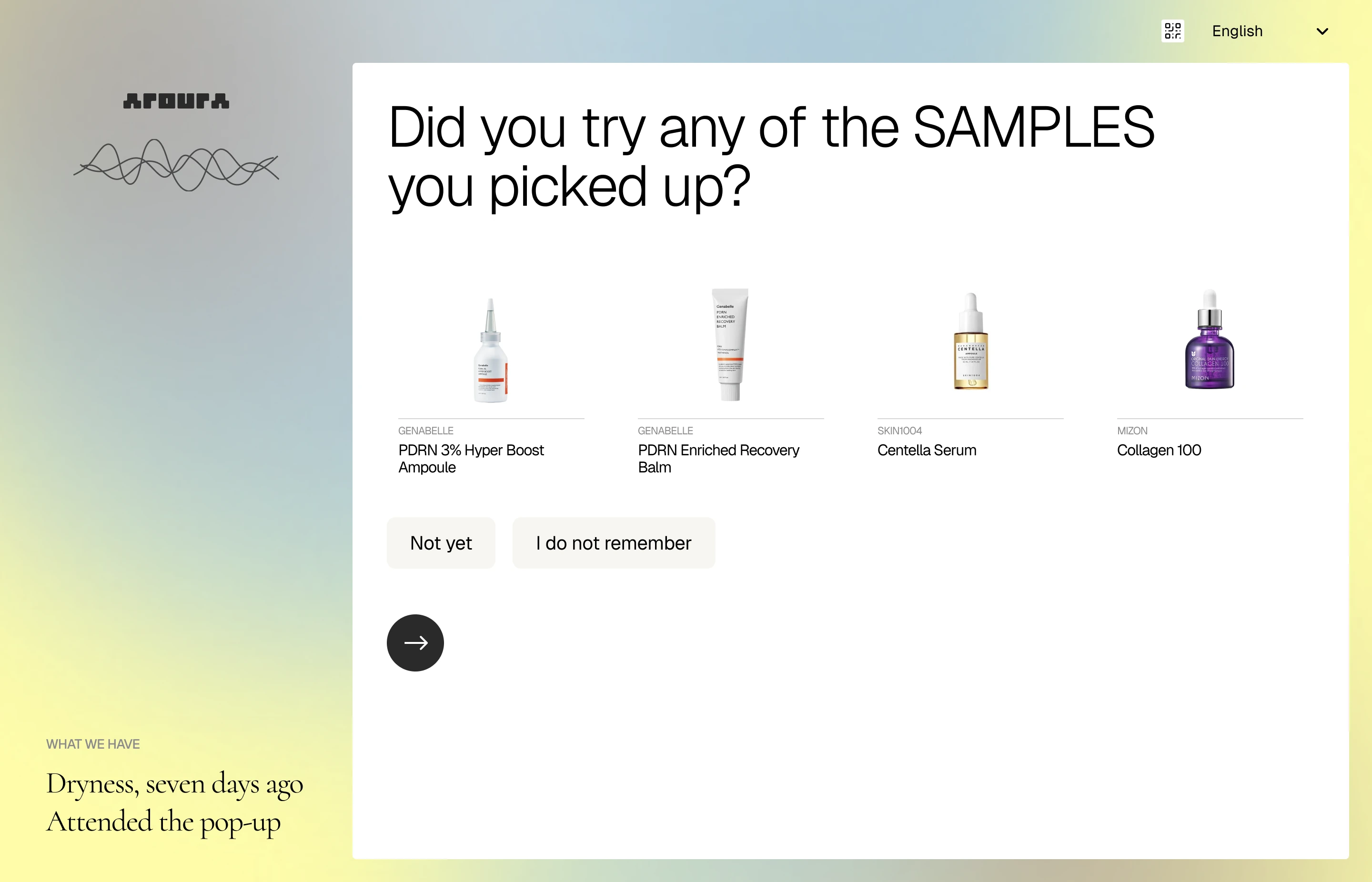 Pop-up follow-up
