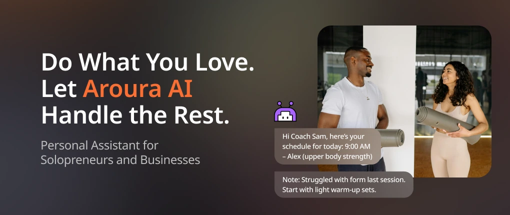 The AI coach automation product: scheduling and client admin handled by an assistant.